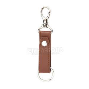 High-End Luxury Genuine Leather Keychain Women Men Black Buckle Car <b>Key</b> <b>Ring</b> Chain Holder - Product Image 6