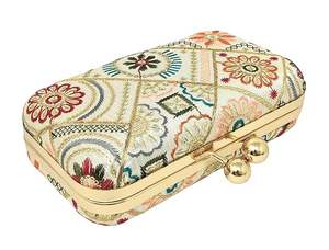 Handcrafted Embroidery Clutch Vibrant Indian Art Silk Embroidery Clutch Bag Beautiful Floral Pattern <b>unique</b> pattern at low price - Product Image 6