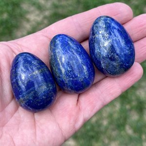 Oeuf de Méditation en Agate Bleue Lapis Lazuli, Boule de Pierre Naturelle pour la Guérison de l'Esprit Feng Shui Reiki, Vente en Gros - Product Image 2