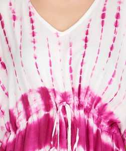 เดรสแม็กซี่คาฟตันคอวีสำหรับผู้หญิง, ชุดเดรสลำลองสไตล์ตะวันตกทำจากผ้าฝ้าย100% ชุดกิโมโนคลุมปักและประดับพู่สำหรับงานปาร์ตี้ฤดูใบไม้ผลิ - Product Image 6