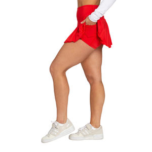 กระโปรงเทนนิสสตรีแบบกำหนดเองโพลีเอสเตอร์คุณภาพสูงสวมใส่สบายและทนทานเหมาะสำหรับกิจกรรมส่งเสริมการขายและการเล่นเกม - Product Image 4