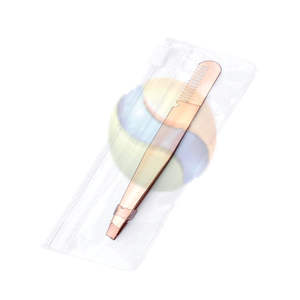 Peigne à sourcils en acier inoxydable durable pour le maquillage, l'entretien, peigne professionnel pour tailler les sourcils avec pince intégrée - Product Image 6