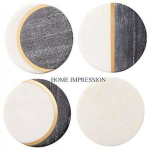 New Look Table Decor Sous-verres en agate Meilleure qualité Tampons de forme personnalisés Outils de maison et de cuisine pour les placements de mariage et d'événements - Product Image 4