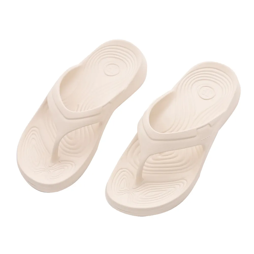 Brown arch support Eco-friendly oyster shell flip flops