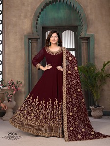 Dernier Eid Festival Wear Gown With Dupatta Salwar Suit Kameez Robes pour femmes pakistanaises Robe longue Robe de mariage indienne - Product Image 3