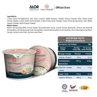 ALOR Easy Fingers Freeze-Dried Chicken Porridge 30g/Cup Quick Convenient 2-Minute Cook Time Instant Food Malaysia Origin 24