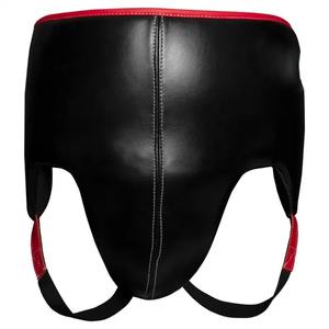 Equipo de entrenamiento protector de ingle de cuero genuino cómodo al por mayor para hombres adultos Material de esponja de boxeo Muay Thai - Product Image 1