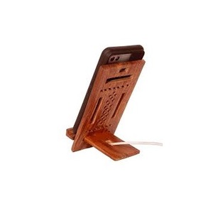 Elegante clásico hecho a mano de madera soporte móvil diseño único plegable característica logotipo personalizado Color vajilla promocional - Product Image 1