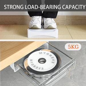 Treo dưới bàn lưu trữ dính attachable dưới bàn lưu trữ ngăn kéo ẩn tự dính Máy tính để bàn tổ chức ngăn kéo - Product Image 4