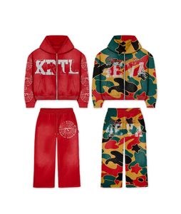 Chándal de Diseño de Moda de invierno de alta calidad personalizable DTG pantalón de rayas laterales Opción de talla grande incluye serigrafía de pantalón - Product Image 5