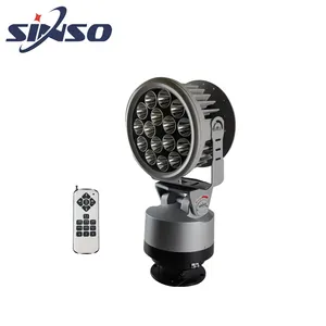 Sinso radio remote control auto rotation LED searchlight for farm
