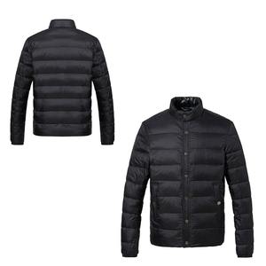 Ropa al aire libre chaqueta impermeable personalizada para hombres invierno brillante acolchado bombardero cálido grueso Puffer chaquetas con capucha para hombres - Product Image 6