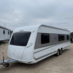 Mini-caravane tout-terrain moderne 4x4, légère, imperméable, pliable, capacité de couchage pour 4 personnes, structure en acier extensible. - Product Image 1