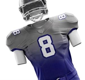 Uniformes de Fútbol Americano de Tela de Poliéster, Cómodos, Transpirables, con Mangas Cortas y Estampados - Product Image 3