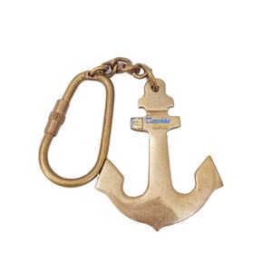 Llavero de Ancla de Latón Macizo, Anillo de Llaves Náutico Antiguo |   Artículo de Regalo de Navidad Hecho a Mano de Larga Duración por Tanishka Enterprises - Product Image 1