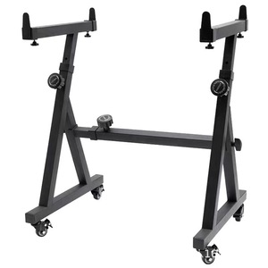 Bán buôn z-phong cách Heavy-duty có thể điều chỉnh có thể tháo rời kỹ thuật số giá đôi-bàn Đàn piano đứng với bánh xe di chuyển - Product Image 2