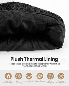 Custom Logo 3D Embroidery Casual Lightweight Breathable Waterproof Adjustable Beanie Cap Stylish <b>Winter</b> <b>Hat</b> High Quality - Product Image 4