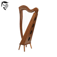High Quality 34 String Lever Irish Harp Natural Wood Customizable Design OEM/ODM Service Musical Instrument All Colors Available