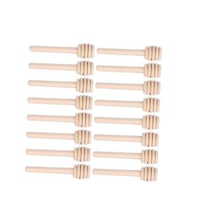 24 Uds palitos de miel de madera Mini cucharón colector cuchara jarabe agitador palitos de miel varita de miel - Product Image 1