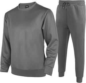 Ensemble de survêtement tendance à capuche uni, logo personnalisé imprimé, léger, 100% coton, 480 GSM, coupe classique, survêtement pour hommes - Product Image 1