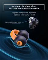 Écouteurs sans fil QD-6 CE 2026 Nouveaux écouteurs de haute qualité avec affichage numérique, son stéréo et basses profondes, pour le sport, OWS, Bluetooth V5.3, Noir
