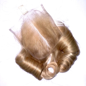 วิกผมสำหรับต่อผมคนเวียดนามสีบลอนด์เด้งได้ผมบางสำหรับเด็กทารก - Product Image 5