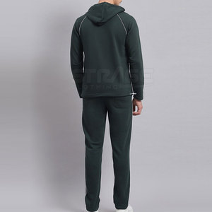 Survêtement d'hiver à capuche de style mode, en mélange de coton premium, coupe classique, pour le streetwear décontracté et l'entraînement - Product Image 3