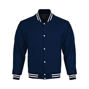 Custom Brand Embroidery Logo Men Varsity Jacket Cotton <b>Fleece</b> Hoodie Varsity Jackets Latest Style College Jackets - Product Image 6