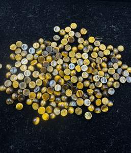 High Quality Natural Smooth Round Loose <b>Tiger</b> <b>Eye</b> Cabochon 6mm-10mm for <b>Jewelry</b> Making-Wholesale Gems - Product Image 1