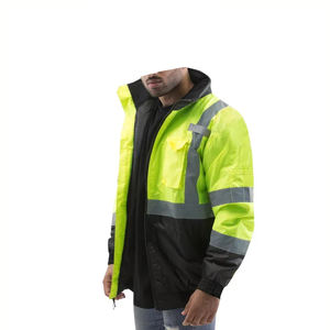 Gran oferta, chaqueta de seguridad reflectante de alta visibilidad, ropa de trabajo de construcción al aire libre, chaquetas de trabajo de diseño personalizado - Product Image 3
