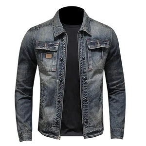 Veste en jean pour homme en coton 100% avec logo personnalisé, design personnalisé, nouvelle mode d'hiver - Product Image 3