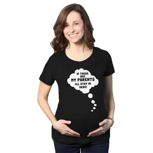 गर्भवती महिला काली मैटरनिटी टी शर्ट लूज प्लस साइज ग्रीष्मकालीन छोटी आस्तीन वाली महिला स्तनपान कराने वाली महिला सांस लेने योग्य टी शर्ट