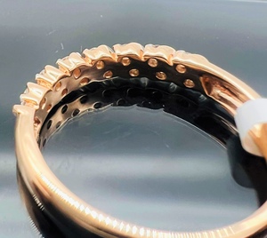 Lujo 14K y 18K oro sólido anillo de diamantes naturales colección de joyas atemporales pieza exclusiva - Product Image 6