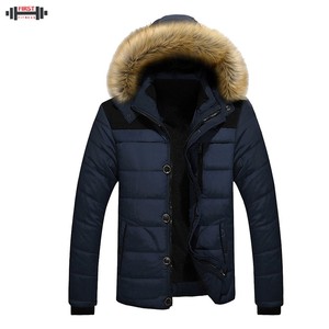 High Quality Custom Men's Puffer <b>Jacket</b> <b>Canvas</b> Stand Collar Anti-Bacterial Eco-Friendly Winter <b>Jacket</b> - Product Image 1