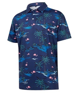 เสื้อโปโลสำหรับผู้ชายแห้งเร็วสีทึบดีไซน์ใหม่โลโก้แบบกำหนดเอง - Product Image 2