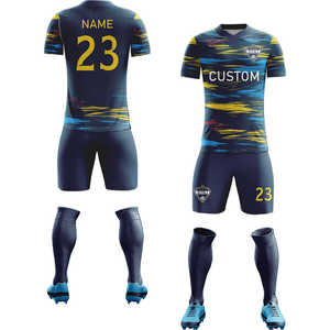 Uniformes de fútbol de diseño personalizado para hombre, kits de fútbol de poliéster 100% para entrenamiento y ropa deportiva, camiseta de fútbol, traje completo - Product Image 5