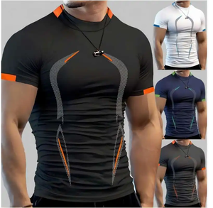 Camiseta Deportiva Personalizada al por Mayor, 100% Algodón Ecológico, Cómoda, de Secado Rápido, para Hombre, para Fitness, Running, Verano - Product Image 6