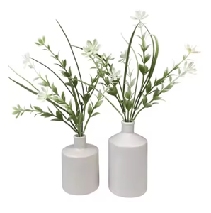 Floreros de Metal de lujo modernos, acabado recubierto de polvo negro, pieza decorativa Interior de alta calidad para sala de estar, decoración de boda - Product Image 2