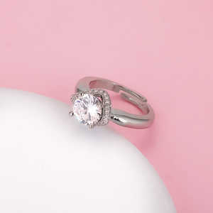 แหวนเงินคุณภาพดีของสะสมความรู้สึกเครื่องประดับผู้หญิงที่สง่างามแหวนเงินทันสมัยเหมาะสำหรับเป็นของขวัญงานเลี้ยงวันครบรอบวันเกิด - Product Image 6