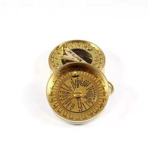 Nautical Solid Brass Sundial Compass Maritime Adventure <b>Home</b> <b>Decor</b> <b>Gift</b> with Festive Sprint Christmas Touch - Product Image 3