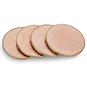 Sous-verres en marbre blanc avec support en laiton pour la décoration de table de cuisine et de table meilleure qualité accessoires pour la maison fabriqués en inde 2023 - Product Image 6