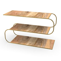 Étagère à épices pliable moderne à double niveau en fer et verre, réglable, pour comptoir de cuisine