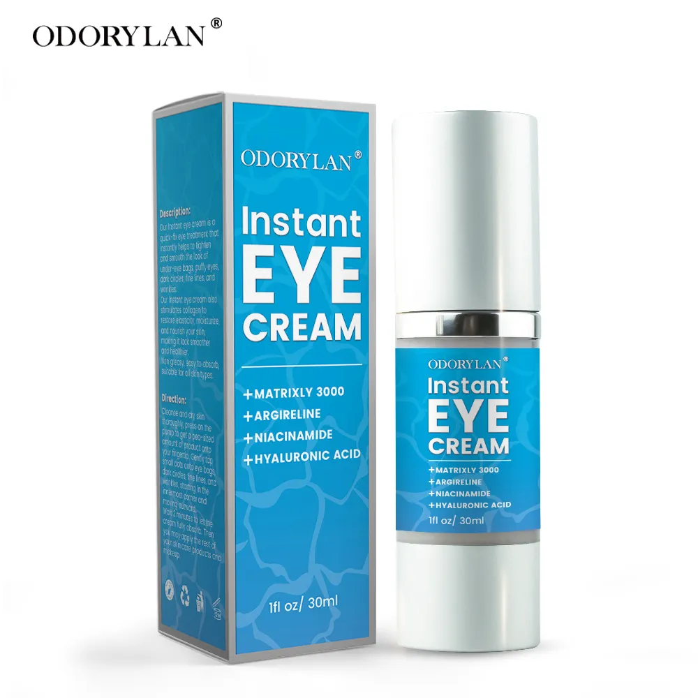 Private Label Organic Instant Dark Circle Remover Anti Wrinkle Anti Aging Eye Cream
