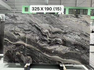 Carreaux <span class=keywords><strong>de</strong></span> marbre brun foncé à veines noires, panneau mural étanche, carreaux <span class=keywords><strong>de</strong></span> marbre brun vénitien pour meuble-lavabo, table à manger, escalier et sol - Product Image 3