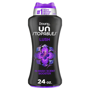 Downy Unstopables Lush In-Wash <b>Laundry</b> Scent Booster <b>Beads</b> - 7.8 oz - Product Image 1