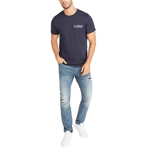 Camiseta de Hombre Lisa 100% Algodón al por Mayor 2025, Camiseta Ligera Informal de Verano Transpirable para Calle - Product Image 1