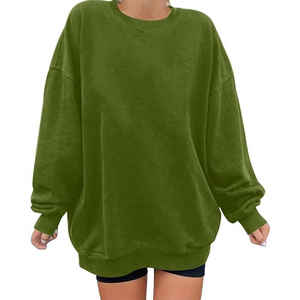 Sudadera de algodón 100% de alta calidad para mujer, jersey de manga larga con logotipo personalizado para invierno - Product Image 3