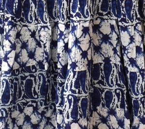 Vestido Largo con Rayas Indigo para Mujer, Ligero, de Algodón, para Verano, Playa y Dormir, Estilo Maxi - Product Image 4