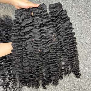 Meilleure qualité cheveux vierges bouclés cambodgiens 100% cheveux humains Super Double dessiné Machine Double trame extension de luxe - Product Image 3