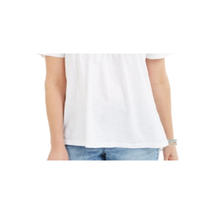 Top da Donna Style & Co in Cotone Bianco con Pizzo Traforato XS, Design Traspirante e Trendy con Decorazione a Cerniera per l'Uso Casual Estivo - Product Image 4